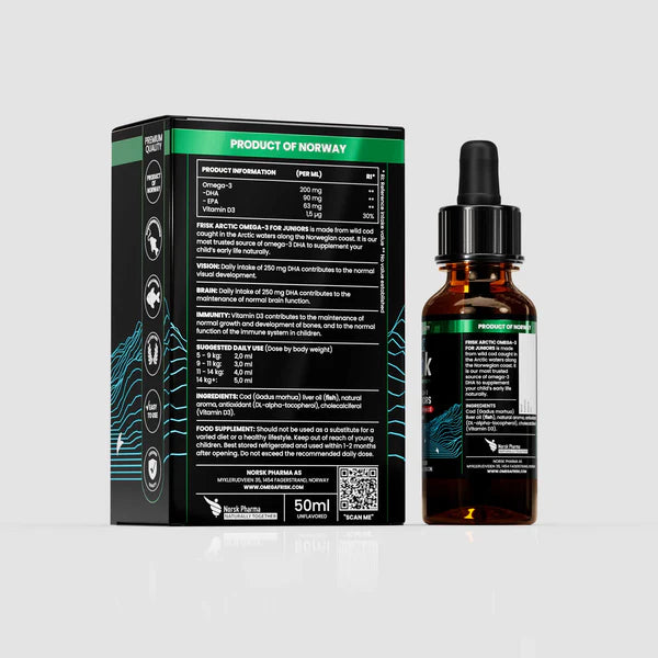 Frisk Arctic Omega-3 FOR JUNIORS Lemon flavor (Liquid)