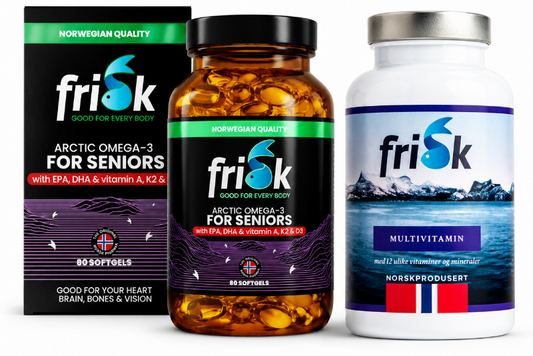 Senior Komplett – omega-3 og multivitamin