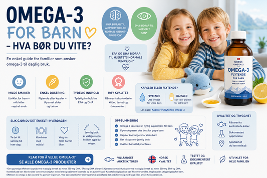 Omega-3 for barn – hva bør du vite?