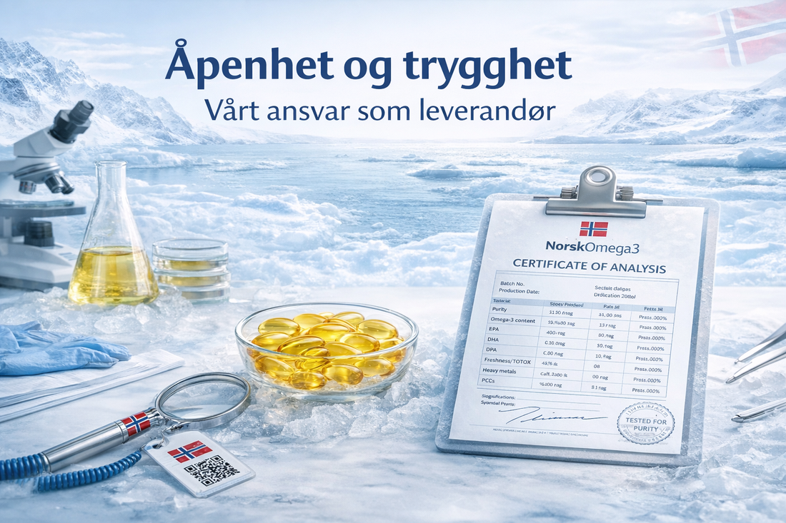 Trygg omega-3 – hva betyr åpenhet og kvalitet i praksis?