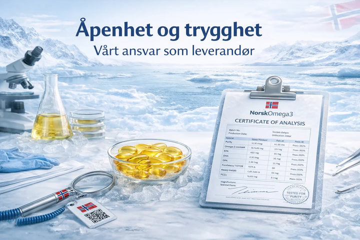 Trygg omega-3 – hva betyr åpenhet og kvalitet i praksis? Norskomega3.no
