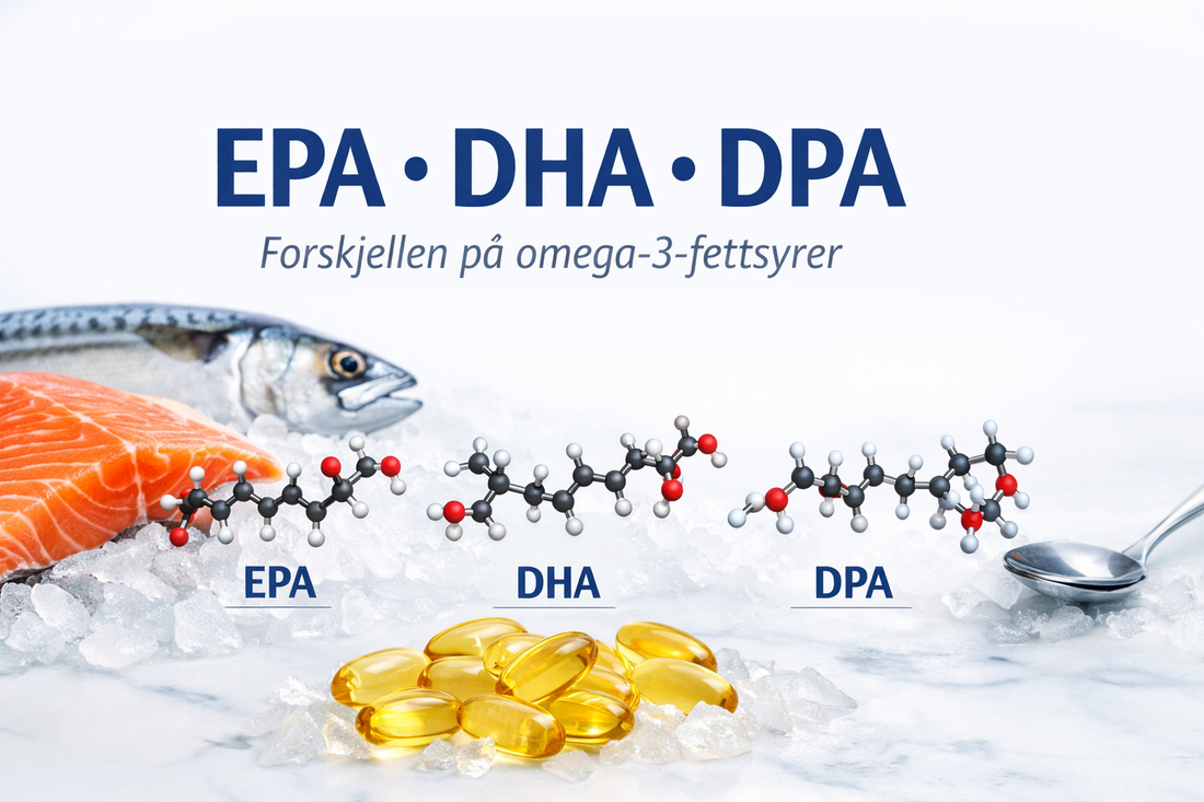 Hva betyr egentlig EPA, DHA og DPA i omega-3?