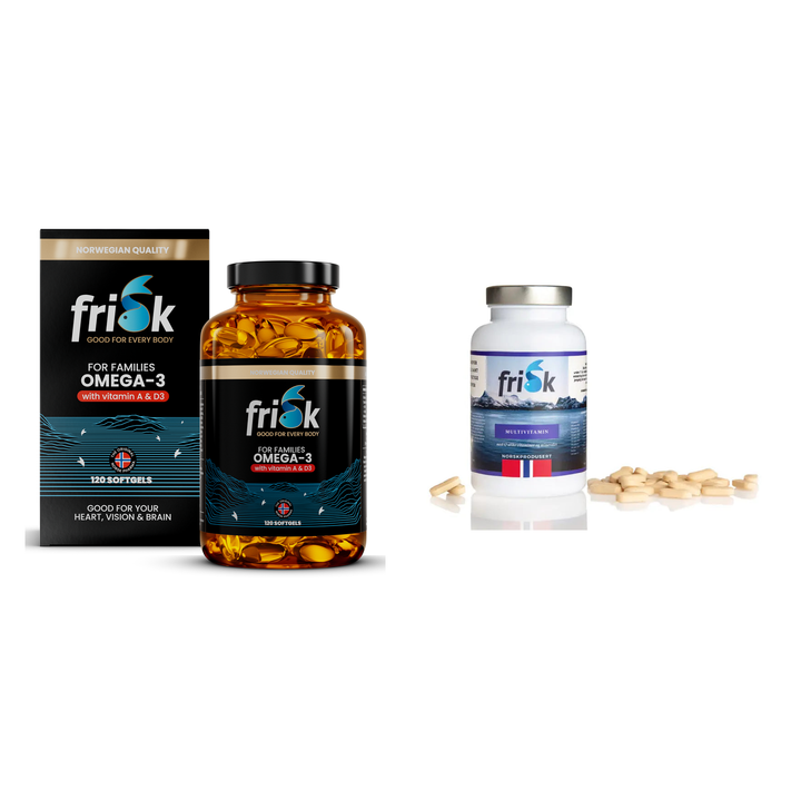 Frisk 120 Multi Vitamin 120 – begge produktene i pakken