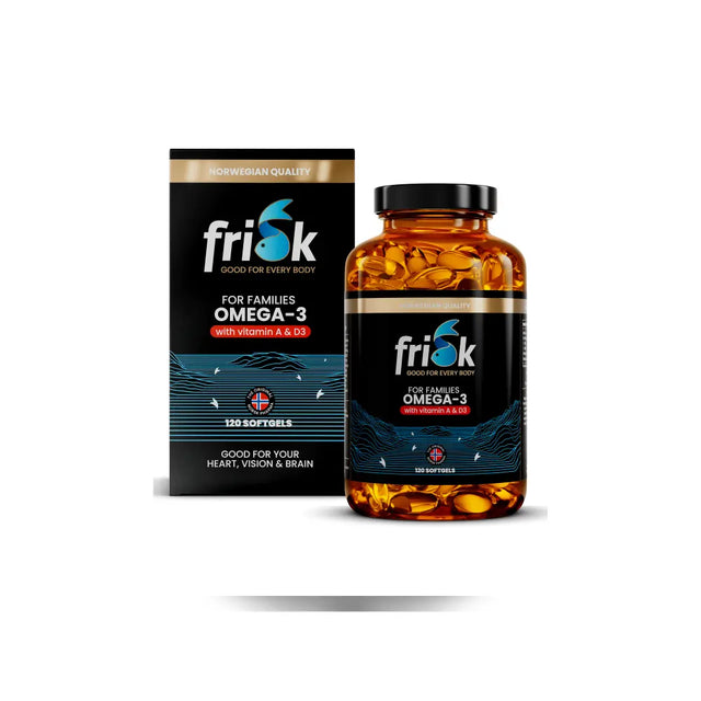 Frisk Omega-3 for hele familien - Norsk Omega-3 - 120 Softgels Norskomega3.no
