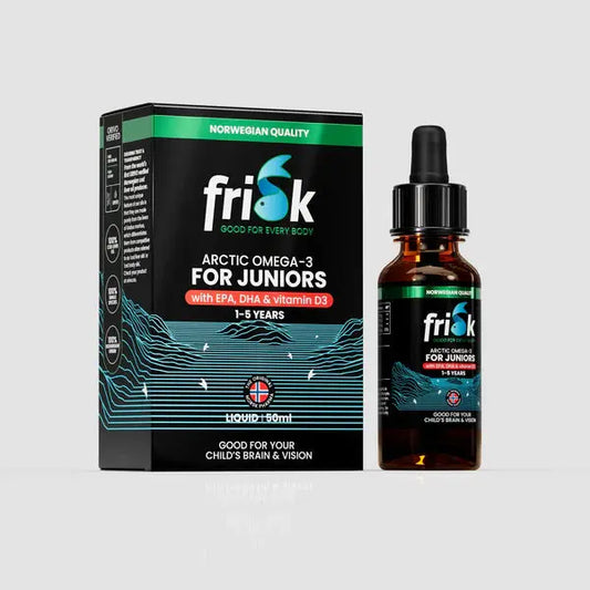 Frisk Arctic Omega-3 FOR JUNIORS Sitronsmak ( Flytende ) Norskomega3.no