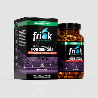 Frisk Arctic Omega-3 FOR SENIORS - 80 Softgels