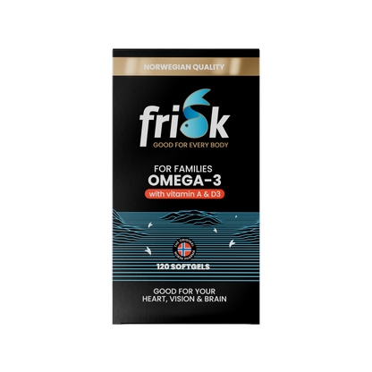 Frisk Omega-3 120 softgels – eske