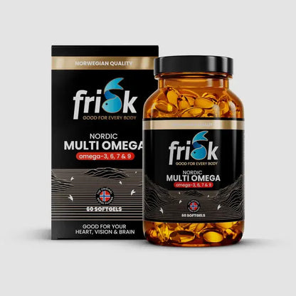 Frisk Nordic MULTI OMEGA (Omega-3,6, 7 & 9) ( Kapsler ) Norskomega3.no