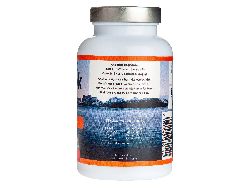 Frisk Vitamin D3 ( Tablett ) Norskomega3.no
