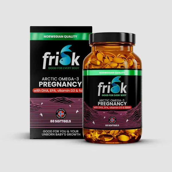 Frisk Arctic Omega-3 PREGNANCY - 80 Softgels Norskomega3.no