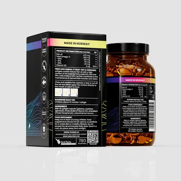 Frisk Kids Omega-3 (Twist off) (Citrus) Norskomega3.no