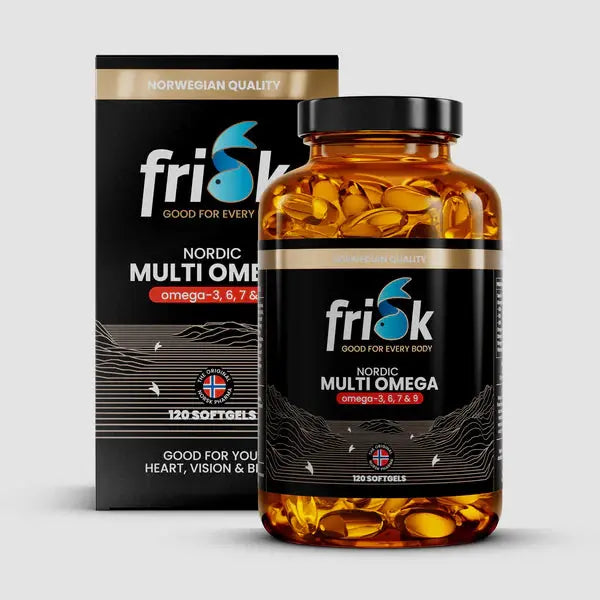 Frisk Nordic MULTI OMEGA (Omega-3,6, 7 & 9) ( Kapsler ) Norskomega3.no
